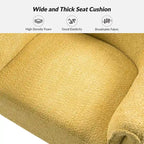 Sillón giratorio tapizado de barril gris/negro/amarillo/marfil, juego de 2