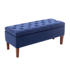 Banco otomana de almacenamiento capitoné Beige / Gris oscuro / Gris - 1 persona, tapa con bisagras