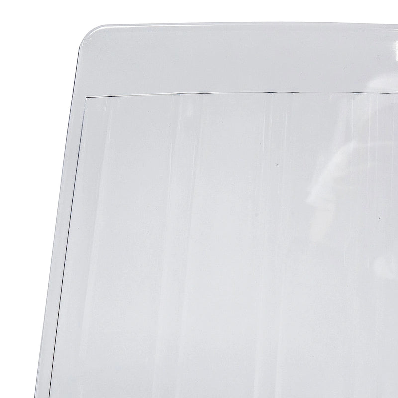 Sillas de comedor de plástico acrílico Ralph (juego de 2) con patas de metal cromado, silla auxiliar decorativa moderna transparente para comedor y cocina