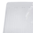 Sillas de comedor de plástico acrílico Ralph (juego de 2) con patas de metal cromado, silla auxiliar decorativa moderna transparente para comedor y cocina