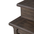 Juego de mesa consola de bar de 4 piezas en color marrón silla con 3 taburetes