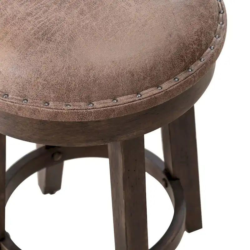 Juego de mesa consola de bar de 4 piezas en color marrón silla con 3 taburetes