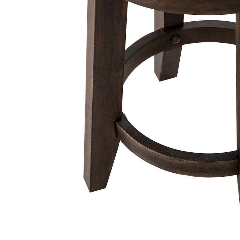 Juego de mesa consola de bar de 4 piezas en color marrón silla con 3 taburetes