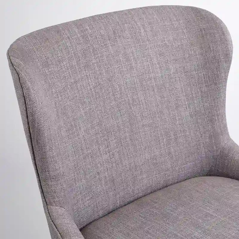 Sillas de comedor tapizadas Wingback en crema/azul/gris, juego de 2