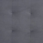 Cama de plataforma moderna con respaldo de ala de terciopelo azul marino/gris, Queen y King, para 2 personas