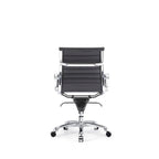 Silla de oficina giratoria de polipiel blanca/negra, 1 persona