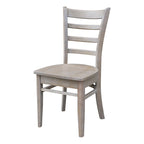 Juego de comedor de hoja abatible gris topo para 2