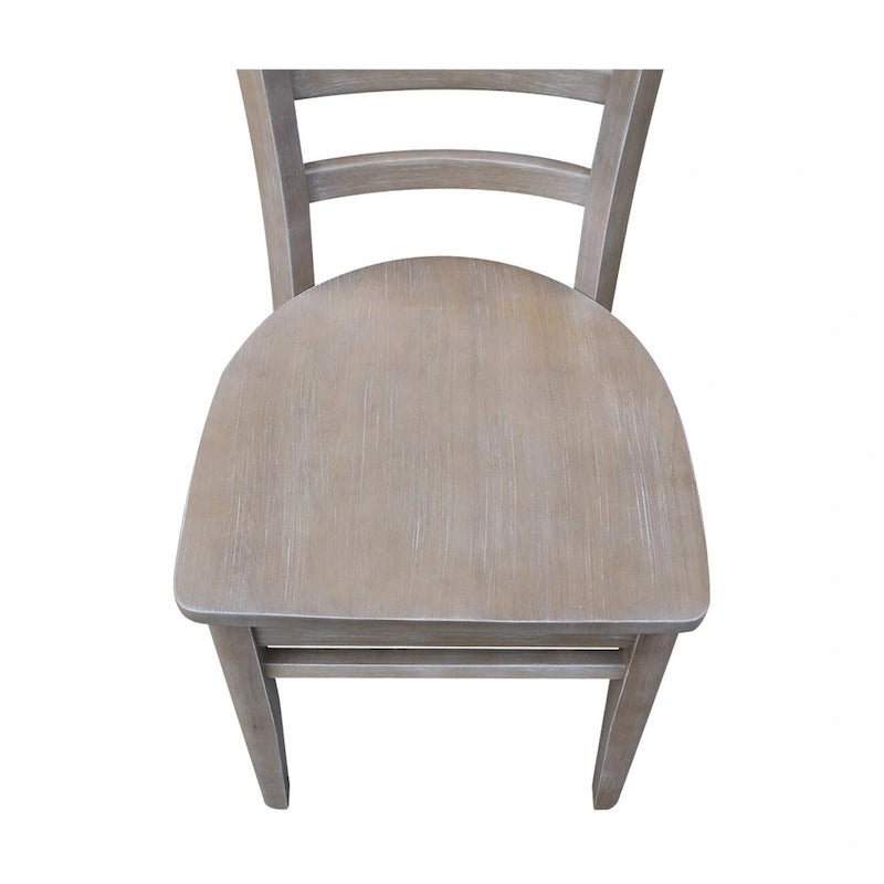 Juego de comedor de hoja abatible gris topo para 2