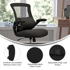 Cojín de soporte lumbar de espuma viscoelástica negra, ajustable, individual