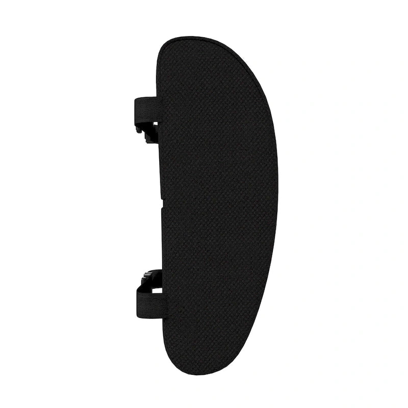 Cojín de soporte lumbar de espuma viscoelástica negra, ajustable, individual