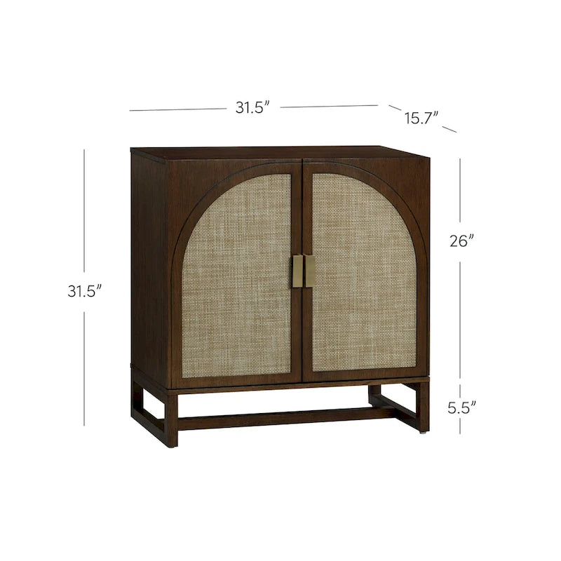 Mueble de ratán bohemio de nogal oscuro / roble negro / roble natural – Individual y juegos de 2/3/4