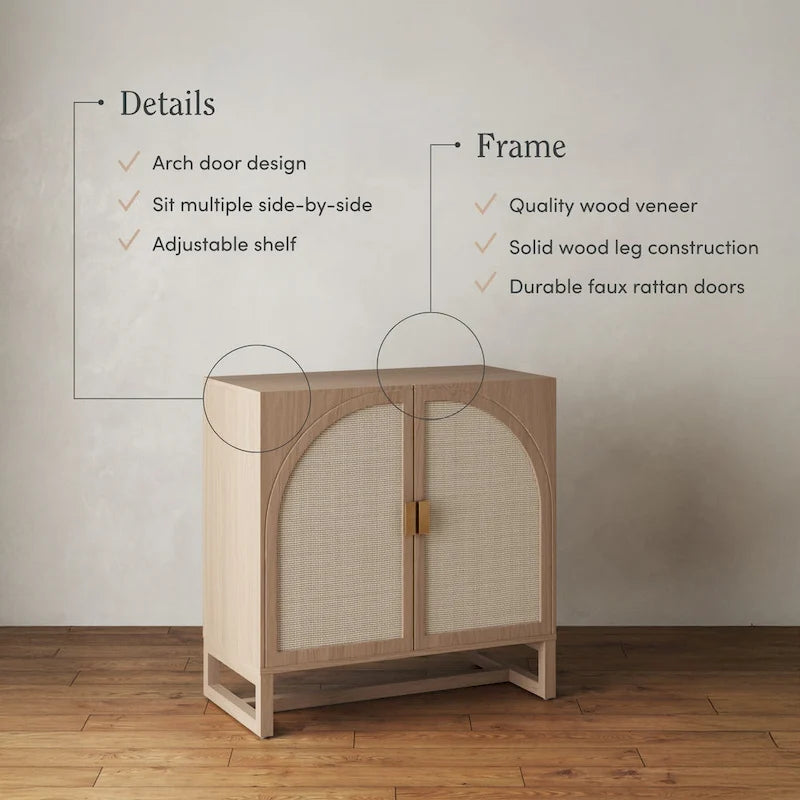 Mueble de ratán bohemio de nogal oscuro / roble negro / roble natural – Individual y juegos de 2/3/4