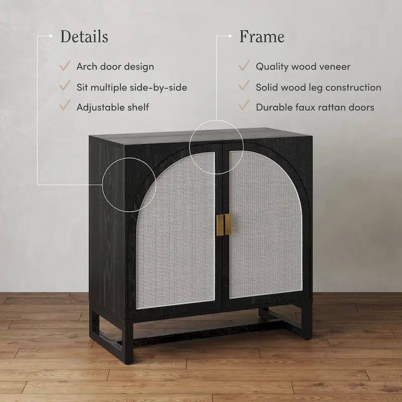 Mueble de ratán bohemio de nogal oscuro / roble negro / roble natural – Individual y juegos de 2/3/4