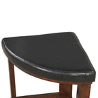 Juego de mesa de centro redonda de cristal Espresso con 4 taburetes