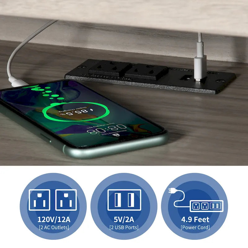 Mueble de TV de Granja de Nogal con Puerta Corredera y Luces LED, Compatible con TVs de hasta 75"