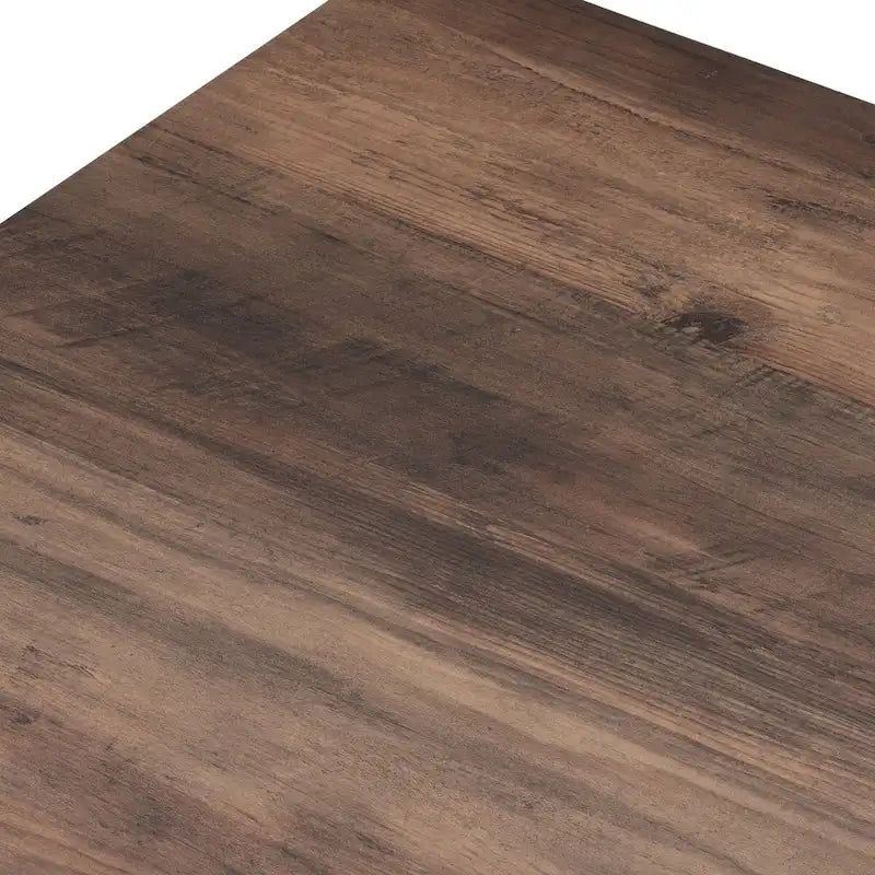 Mesa de centro rústica de dos niveles en gris lavado / negro / marrón para 1 persona
