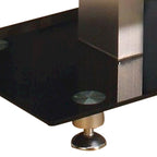 Mueble de TV Black Chrome, Estante de cristal, Asientos 1